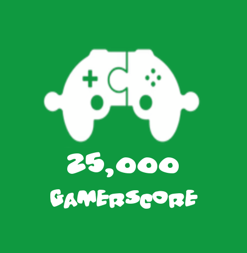 25,000 Gamerscore